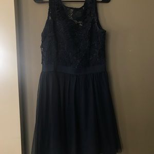 navy blue dress